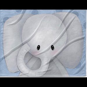 Soft fleece Elephant baby blanket